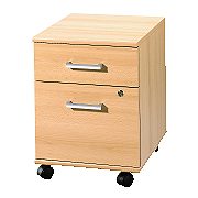 Curve 2-Drawer Mobile Pedestal