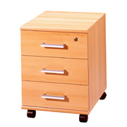 Curve 3-Drawer Mobile Pedestal