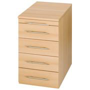 Sun 5-Drawer Desk-End Pedestal