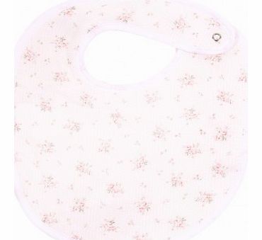 Pink flowers Roudoudou Bib `One size