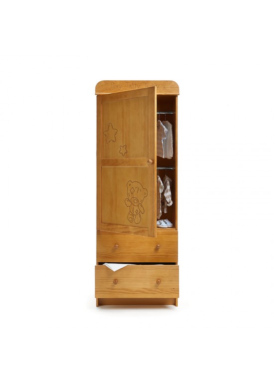 OBaby Tiny Tatty Teddy Single Wardrobe-Country