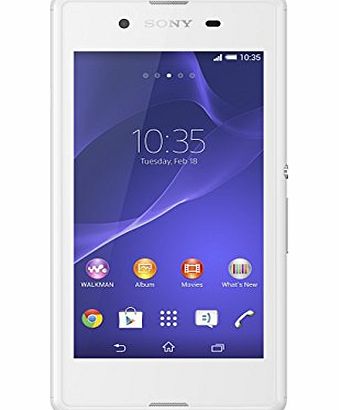 O2 Sony Xperia E3 O2 Pay As You Go Smartphone - White