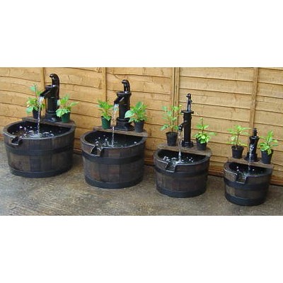 The Conval Oak Barrel Water Feature (Large)