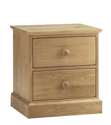 oak BEDSIDE CABINET 2 DWR CORNDELL COUNTRY OAK