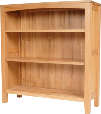 oak BOOKCASE 3FT X 3FT PRESTIGE