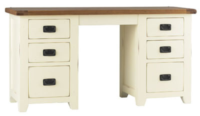 oak DRESSING TABLE TWIN PED CORNDELL RADLEIGH