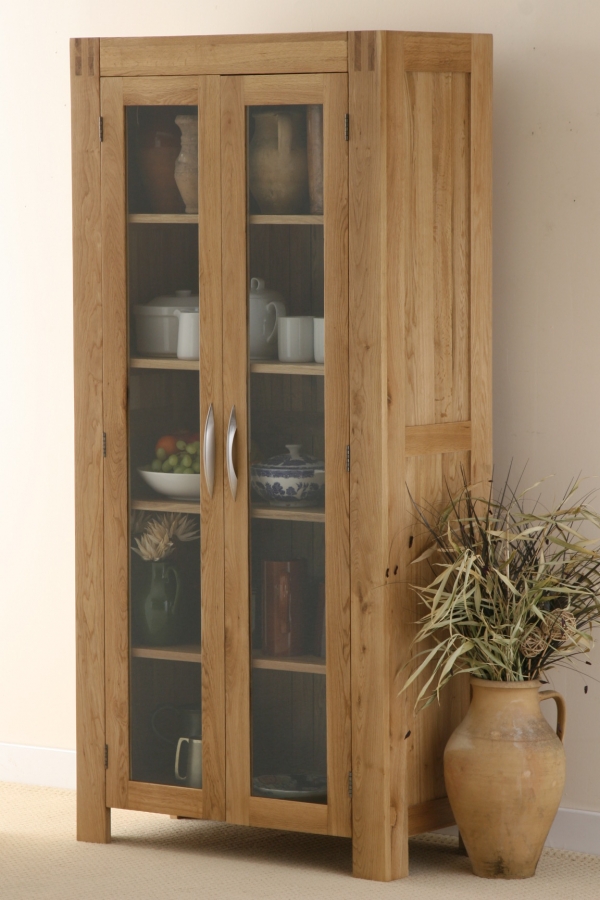 Oak Furniture Land Alto Solid Oak Glazed Dresser