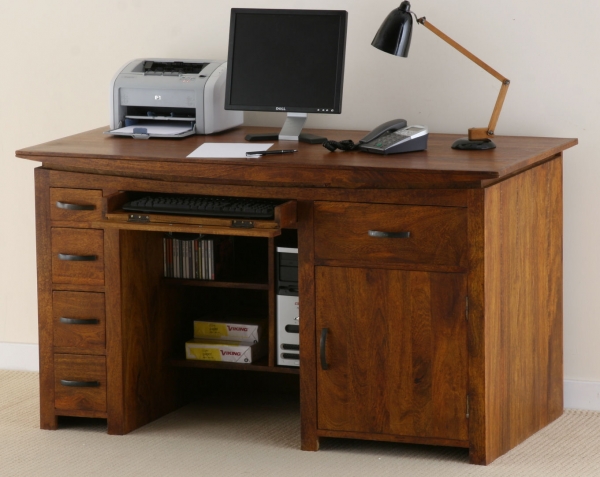 Tokyo Brown Teak Mango Computer Desk