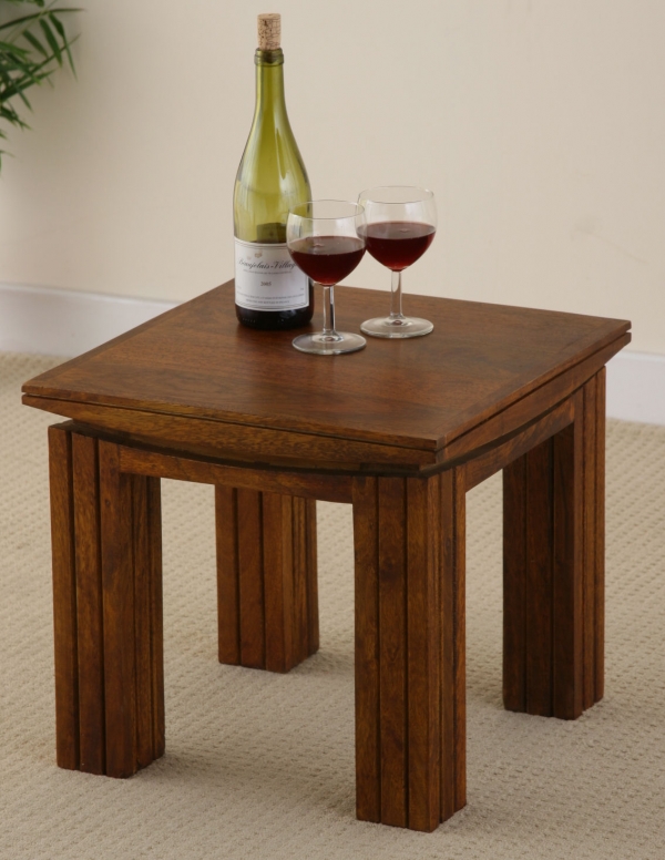 Tokyo Brown Teak Mango Side Table