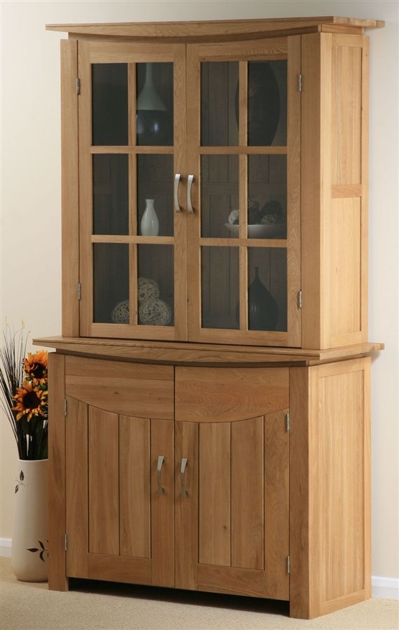 Oak Furniture Land Tokyo Solid Oak Glazed Dresser