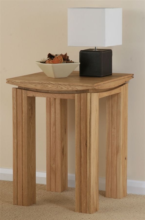 Tokyo Solid Oak Lamp Table