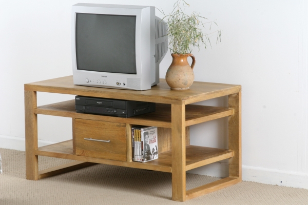 Oak Furniture Land Vegas Light Solid Mango TV Cabinet