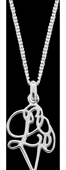 Hidden Love Silver Pendant OFJ051-R-18