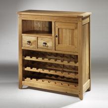 Oak Rustic Oak Wine Rack