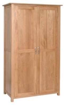 WARDROBE LADIES DOUBLE ALL HANGING NEW OAK