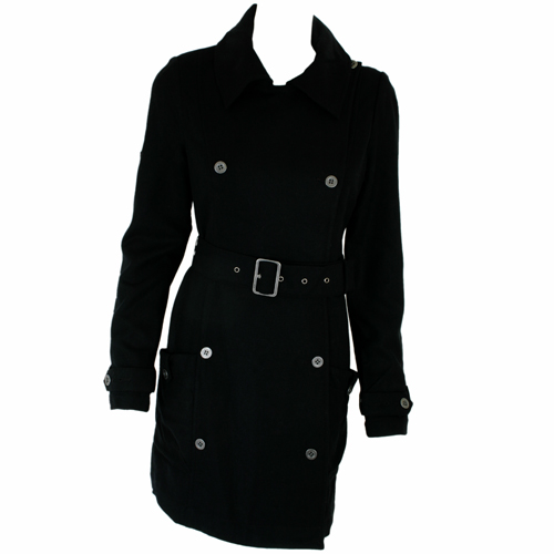 Oakley Ladies Oakley Infantry Belted Wool Coat 001 Black