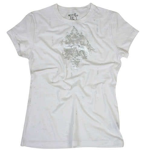 Ladies Oakley O Crest Tee 100 White