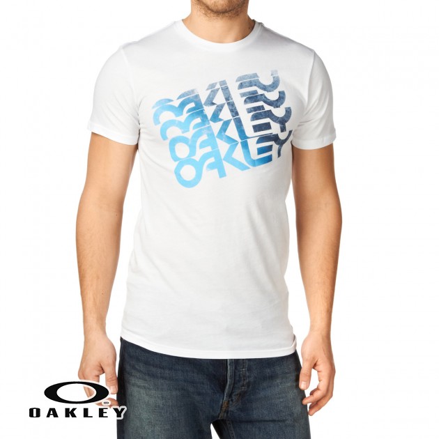 Mens Oakley Quad Factory T-Shirt - White