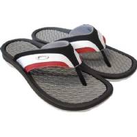 SNARE FLIP FLOPS - WHITE/RED