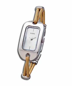 Oasis Ladies Bone String Strap Watch