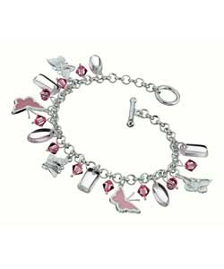 Ladies Sterling Silver Dual Strand Bracelet