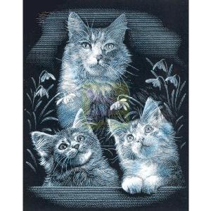 Reeves Silver Scraperfoil Cute Kittens