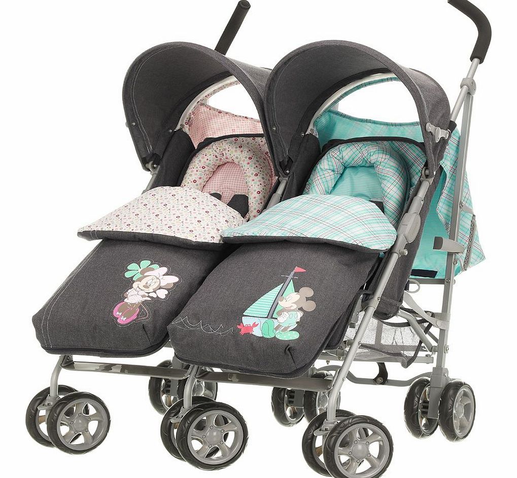 Apollo v2 Twin Stroller Retro Denim