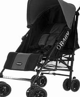 Obaby Atlas Black and Grey Stroller - Grey