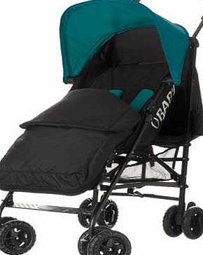 Obaby Atlas Black/Grey Stroller - Turq with