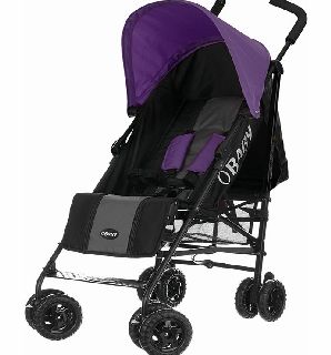 Obaby Atlas Stroller Black with Purple Hood 2014