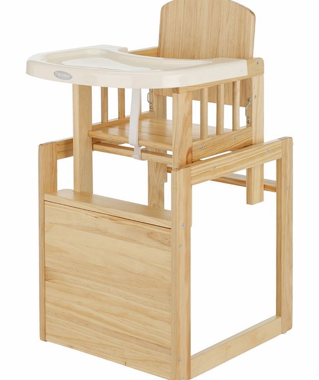 Cube Wooden Highchair Natural 2014