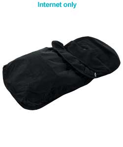 obaby Fleece Lined Footmuff - Black