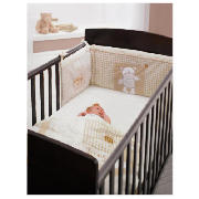 OBaby Grace Cot Bed, Dark Pine With Cream