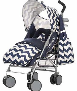 Obaby Metis Plus Stroller Bundle - ZigZag Navy