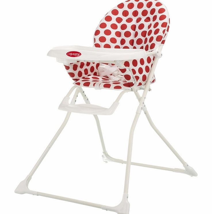 Obaby Munchy Highchair Dotty Red