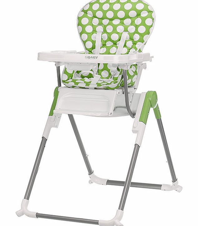 Obaby Nanofold Highchair Dotty Lime 2014