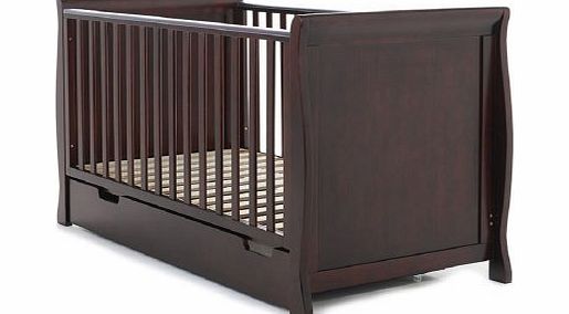 Sleigh Cot Bed and Under Drawer (Dark)