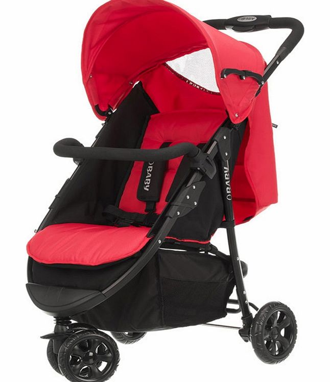 Obaby Tour 3 Wheeler Pushchair Black/Red 2014