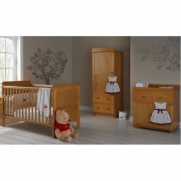 OBaby Winnie the Pooh 3 Piece Country Pine Room Set