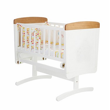 OBaby Winnie the Pooh White Gliding Crib