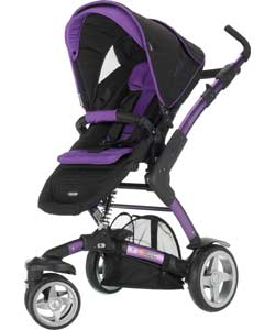 Obaby Zynergi 3Tec Pram and Pushchair - Purple