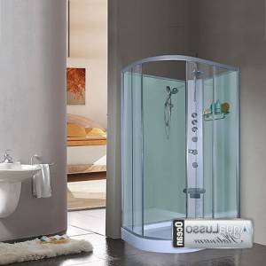 OCEAN Aqualusso Crystal Shower Cabin 1200mm Right