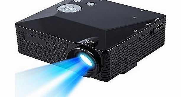 Office Supply Store BL-18 Mini LED Projector 500 Lumens 320?-240 400:1 HDMI VGA USB AV SD Multimedia Home Theatre Portable Color: Black Size: Mini BL-18 LED, B?roartikel