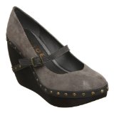 Whopper Wedge Grey Suede - 5 Uk