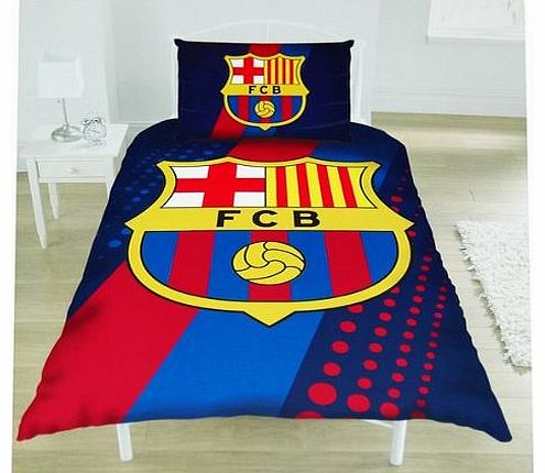 New Official Football Team Single Duvet Set (Barcelona (Stripe))