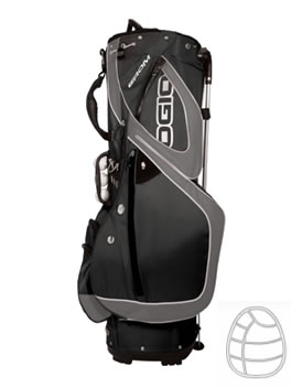 Golf Grom Stand Bag Black/Petrol