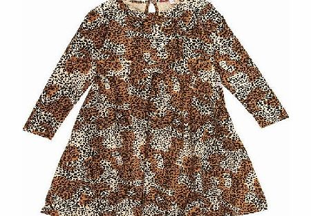 Oh Baby London Girls Oh Baby London Leopard Print Skater Dress