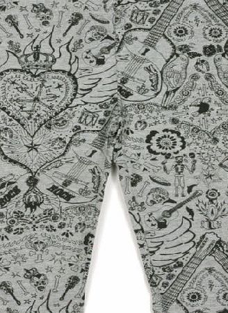 Oh Baby London Girls Oh Baby London Printed Leggings - Mex Rock