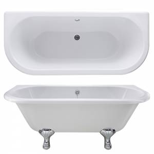 1700 Kenton Back To Wall Freestanding Bath