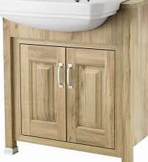 Old London Natural Walnut 600mm Bathroom Semi-Recess Basin